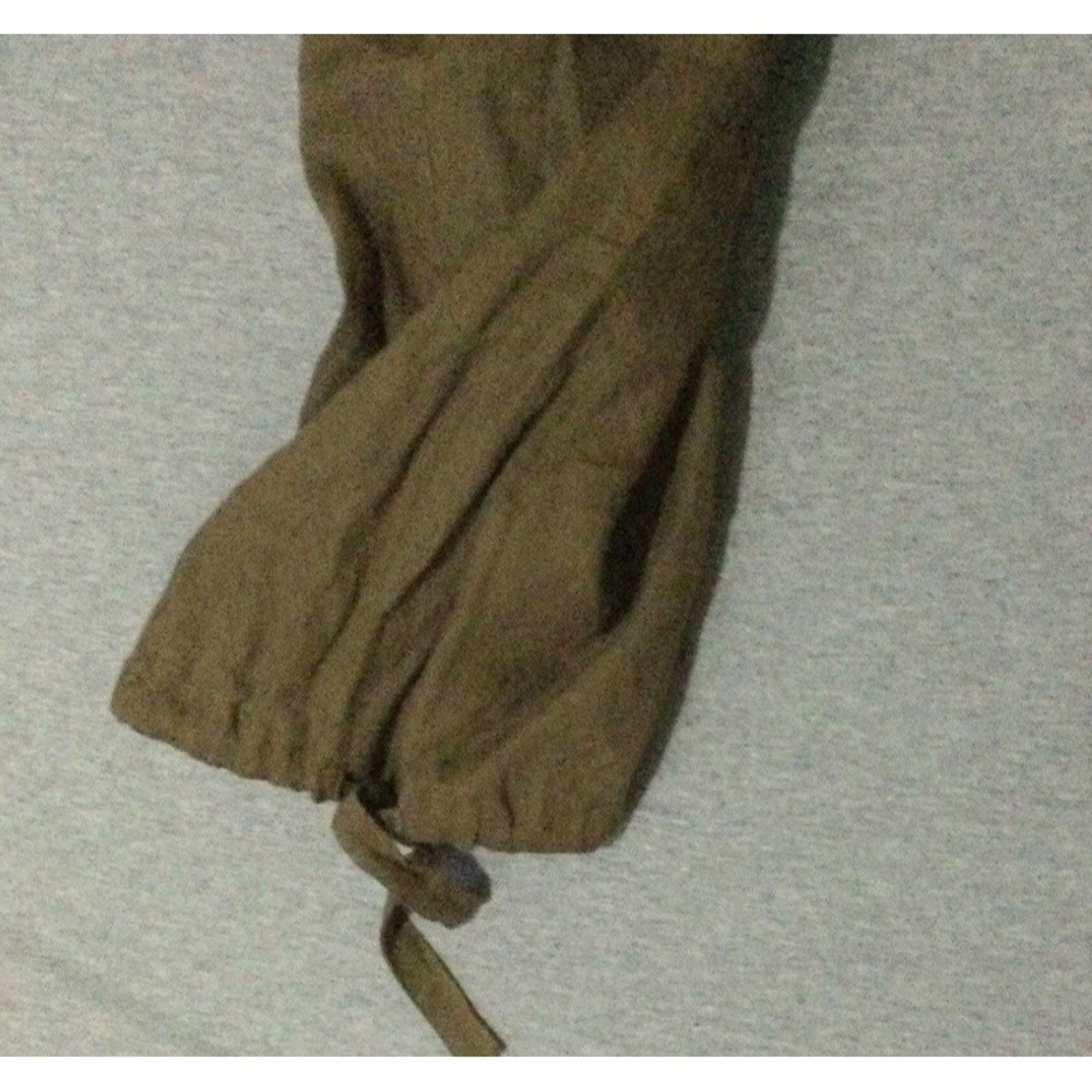 Magaschoni deep olive women SZ Large 100% Linen pants - Picture 5 of 15